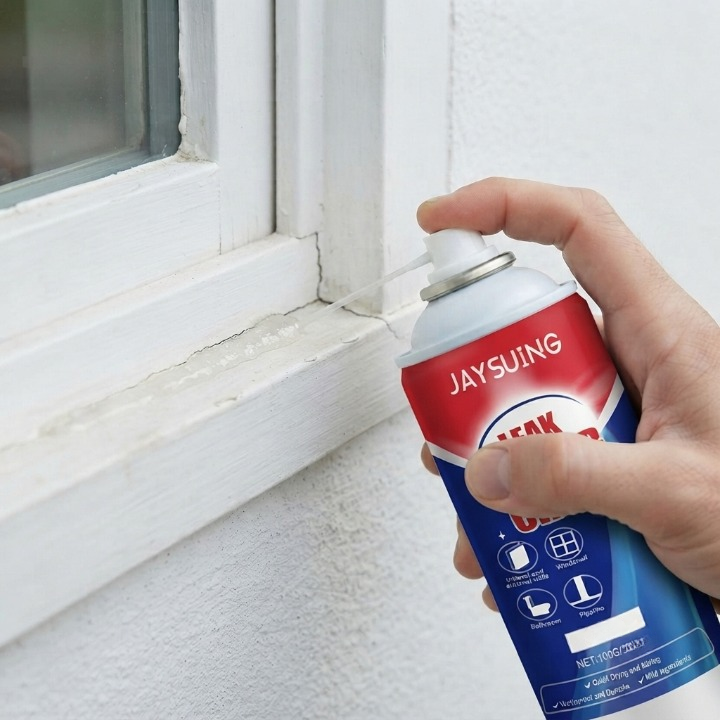 Waterproof Sealant Spray – 100ml, Flexible, Seals Cracks & Leaks, with Brush