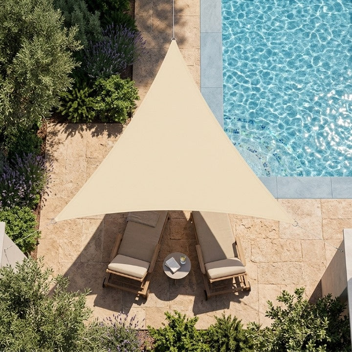 Enhanced Product Title: "Dreieckiges Sonnensegel – UV-Schutz & Wetterfeste Markise für Garten, Terrasse & Balkon" 

This optimized title includes relevant keywords while clearly describing the product's benefits and suitable locations for use.