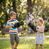 Automatic Bubble Gun Machine – ABS, Battery-Powered & Dip Tray Set