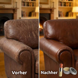 Leather Care Set – Colorless Conditioning Balm & Applicator Brush for Furniture, Shoes & Car Seats
