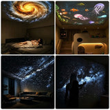 Galaxy Projector Night Light – 2-in-1 LED Starry Sky, USB, Flexible Gooseneck