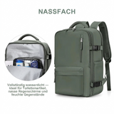 35 L Travel Backpack – USB Charging Port, Shoe Compartment & Carry-On Size