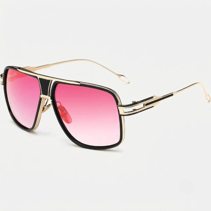 Men's Aviator Sunglasses – Metal Alloy Frame, 100% UV Protection, with Case