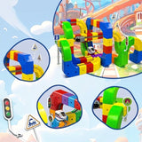 Magnetic Track Building Blocks – 81-Piece, USB Train & Gravity Effect