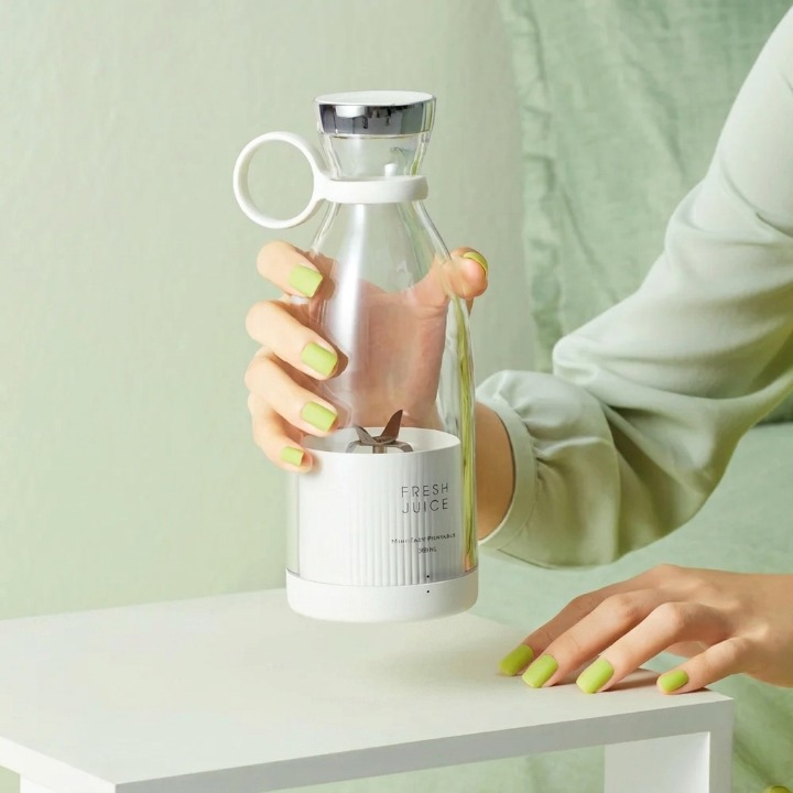 Tragbare Mixer-Flasche 420 ml – frische Smoothies in Sekunden, kabellos