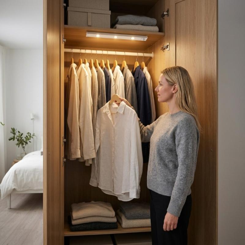 Wireless LED Cabinet Light – Motion Sensor, 3 Color Temperatures & Magnetic Mount, 20/40cm