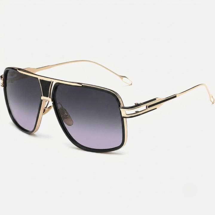 Men's Aviator Sunglasses – Metal Alloy Frame, 100% UV Protection, with Case