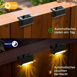 Solar Patio Lights Set of 4 – Motion Sensor, IP65 Waterproof & Warm White