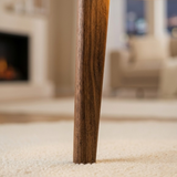 Scandinavian Floor Lamp 130 cm – Walnut Wood, Touch Dimmer & 3 Light Colors
