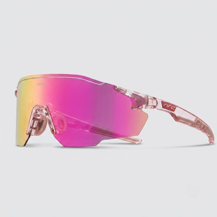 Polarized Sports Sunglasses – UV400 Mirrored Lenses, Wrap-Around Shield & Unisex