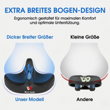 Extra Wide Bike Saddle – Ergonomic, Ventilation Channel & Universal Fit