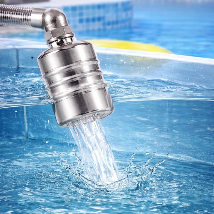 Optimized Product Title: **Automatisches Edelstahl-Schwimmerventil – Stromloses Wasserstandsregelventil für Pools und Teiche** 

This title includes relevant keywords and provides more context about the product's use, which can help improve visibility in