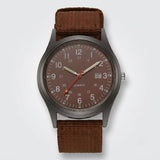 Enhanced Product Title: "Militärische Uhr mit strapazierfähigem Nylonarmband – Wasserfest, stoßfest & mit leuchtenden Zeigern für optimale Sichtbarkeit" 

This title includes relevant keywords while providing more detail about the product's features, enha