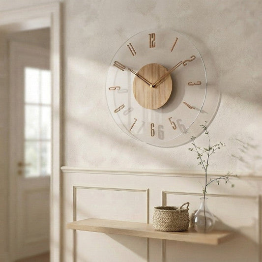 Wooden Wall Clock – Silent Movement & Minimalist Home and Office Design