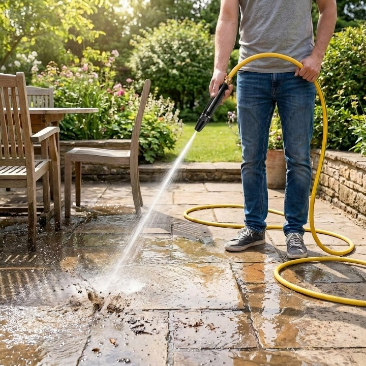 High-Pressure Garden Hose Nozzle – Metal Tip, Ergonomic Grip & Universal Fit