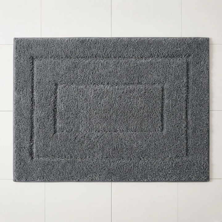 Non-Slip Microfiber Bath Rug – Double-Frame Design, Absorbent & Machine-Washable