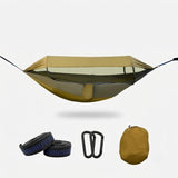 Camping Hammock – Built-In Mosquito Net, Sun Shade & 260×140cm Nylon