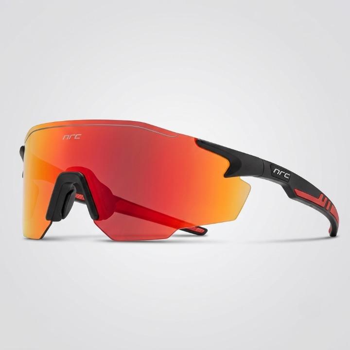 Polarized Sports Sunglasses – UV400 Mirrored Lenses, Wrap-Around Shield & Unisex