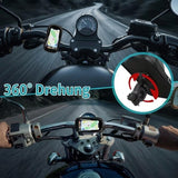 Waterproof Bike Phone Mount – 360° Rotation, Touchscreen TPU & 4.5–6.4 Inch Fit