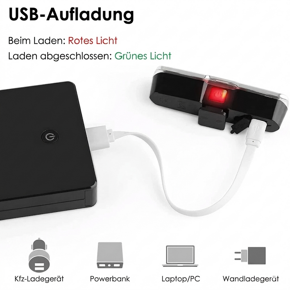 Wireless Bike Turn Signals – 100 Lumen LED, Remote Control & USB Rechargeable