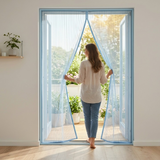 Magnetic Door Screen Curtain 100×210cm – Fly Screen, 26 Neodymium Magnets & No-Drill Install