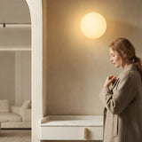 Modern Glass Globe Wall Sconce – Milk White, G9 LED & 3 Sizes