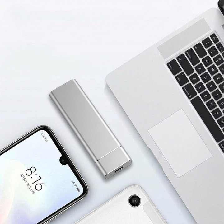 External SSD 8TB – USB 3.1 Type-C, Aluminum Case & Plug-and-Play for PC/Mac