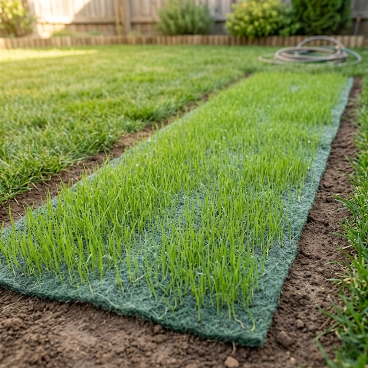 Grass Seed Mat 2-Pack – Biodegradable Fabric, 300×20cm, 1.2m² Coverage