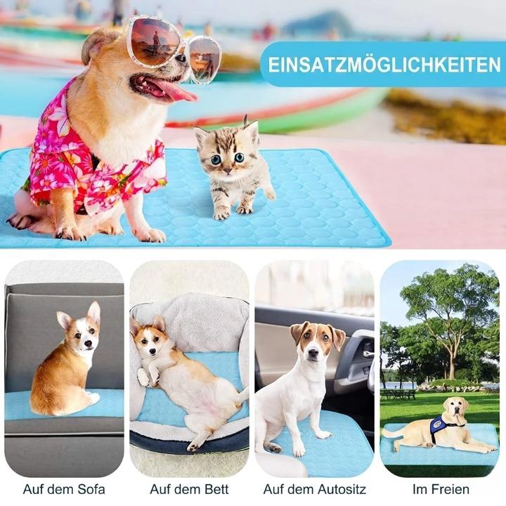 Pet Cooling Mat – Breathable Mesh, XS to 2XL Sizes, for Dogs & Cats