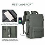 35 L Travel Backpack – USB Charging Port, Shoe Compartment & Carry-On Size