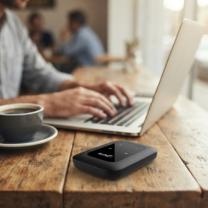 Mobile 4G/5G Wi-Fi Hotspot – Portable Router, 10-Device Support & SIM Slot