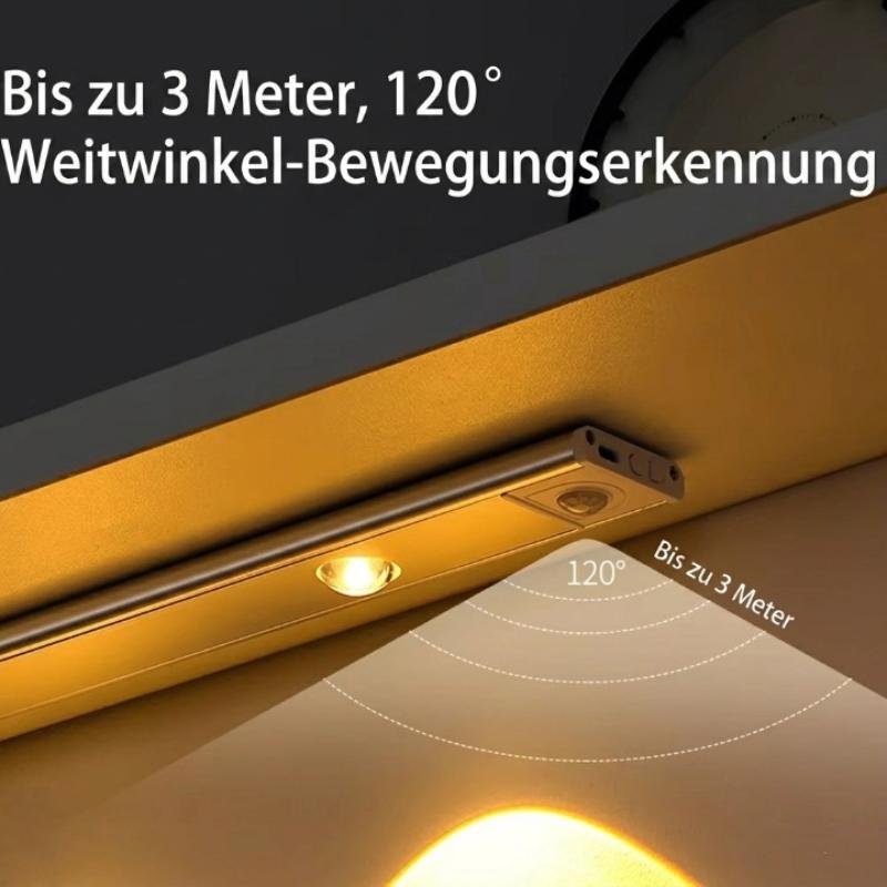 Wireless LED Cabinet Light – Motion Sensor, 3 Color Temperatures & Magnetic Mount, 20/40cm