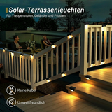 Solar Patio Lights Set of 4 – Motion Sensor, IP65 Waterproof & Warm White