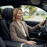 Car Headrest Neck Pillow – Memory Foam, Leather Cover, 42×26cm