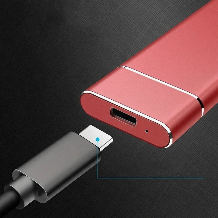 External SSD 8TB – USB 3.1 Type-C, Aluminum Case & Plug-and-Play for PC/Mac