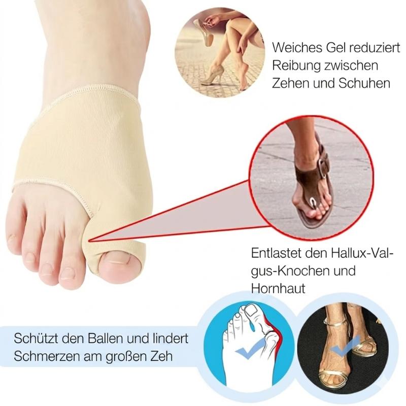 Bunion Corrector Toe Sleeves – Unisex, Gel Cushion, Breathable, 2 Pairs