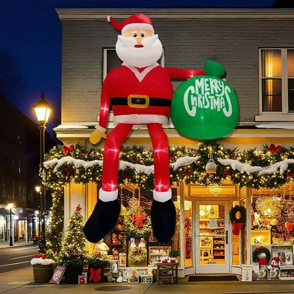 Outdoor Santa Christmas Decorations - Festive Holiday Yard Decor for a Joyful Winter Wonderland