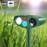 Ultraschall-Tierabwehr Solar – PIR-Bewegungsmelder 110°, IP44, 13–40 kHz