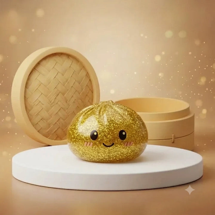 Squishy Dumpling Toy – Slow-Rise Foam, Kawaii Design & 15 Colors