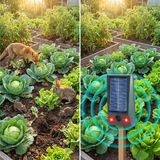 Solar-Tiervertreiber mit Ultraschall & LED-Blitz – Schutz bis 600 m², wetterfest