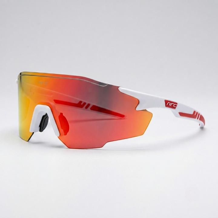 Polarized Sports Sunglasses – UV400 Mirrored Lenses, Wrap-Around Shield & Unisex