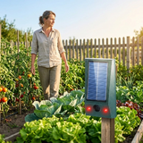 Solar-Tiervertreiber mit Ultraschall & LED-Blitz – Schutz bis 600 m², wetterfest