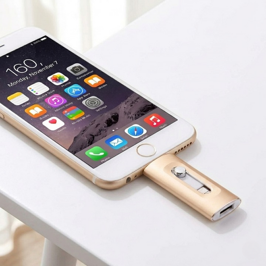 3-in-1 USB Flash Drive - Expand Storage for iPhone, Android & PC | High-Speed Data Transfer & Versatile Compatibility