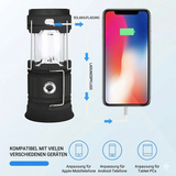 Solar LED Camping Lantern – USB Power Bank, Telescopic & Rechargeable