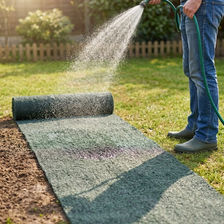 Grass Seed Mat 2-Pack – Biodegradable Fabric, 300×20cm, 1.2m² Coverage