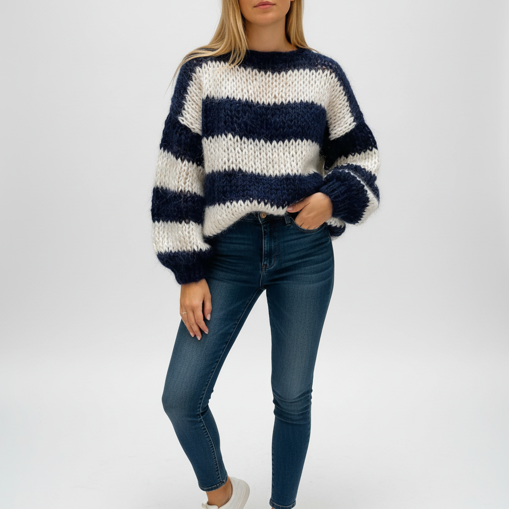 Patterned oversized sweater - Lara