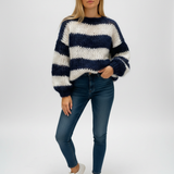 Patterned oversized sweater - Lara