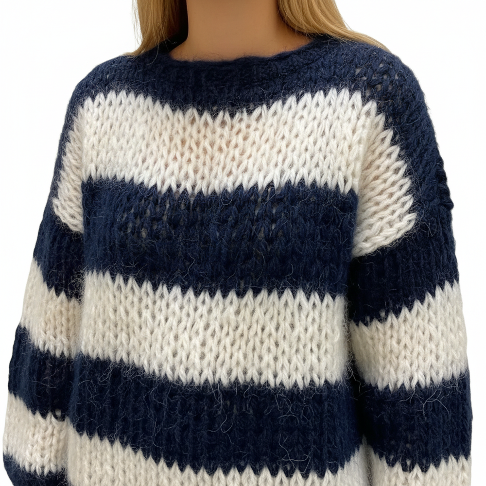 Patterned oversized sweater - Lara