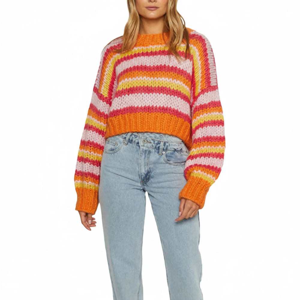 Patterned oversized sweater - Lara