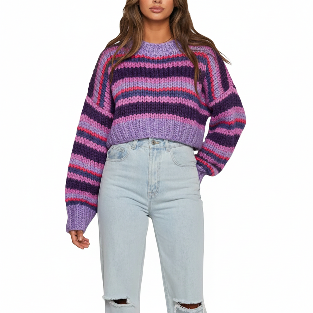 Patterned oversized sweater - Lara